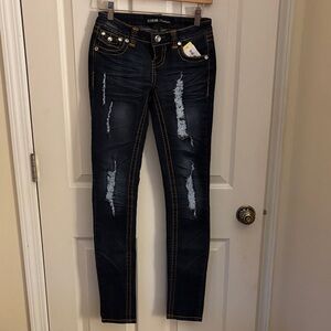 ZCO Premium Y2K Low Rise Distressed Skinny Jeans